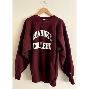 Vintage 80s 90s Roanoke College Champion Reverse Weave Crewneck Mens XXL 2XL